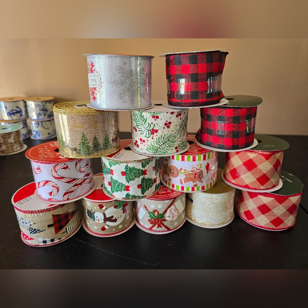 Holiday Ribbon Wired 2.5 Inch